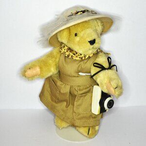 North American Bear Company Plush Bear In Safari Outfit With Camera